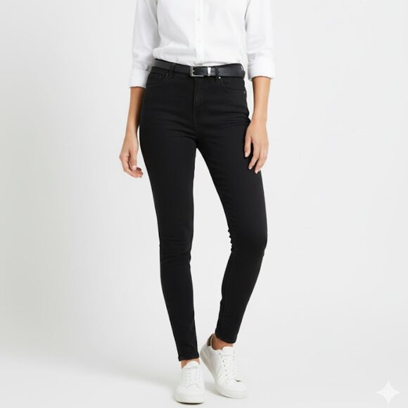 7 for all mankind Luxe Vintage Women's High-Waist Skinny Jeans Size 27 - Picture 1 of 9